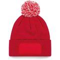 Gorro con pompón bicolor Classic Red / Off White