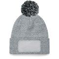 Gorro con pompón bicolor Heather Grey / Black