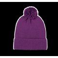 Gorro con pompón eco Mauve