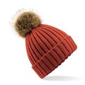 Gorro con Pompón Extraíble Naranja