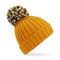 Gorro con Pompón Grande Mustard