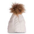 Gorro con pompón de peluche Blanco