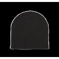 Gorro de punto fino reciclado Negro