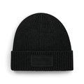 Gorro de punto con parche Black