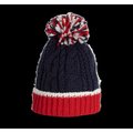 Gorro de punto y pompom Red / White / Navy