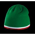 Gorro Punto tricotado Kelly Green / White / Red