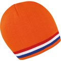 Gorro a rayas Orange / Red / White / Blue