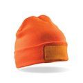 Gorro reciclado con parche de algodón Fluorescent Orange