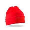 Gorro reciclado con parche de algodón Red