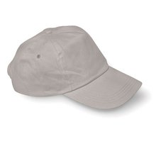 Gorra 5 paneles algodon cierre de plastico Gris