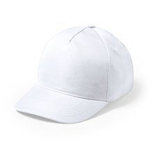 Gorra 5 paneles con cierre de velcro en microfibra/poliéster Bla