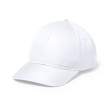 Gorra 6 paneles con cierre ajustable de velcro Blanco