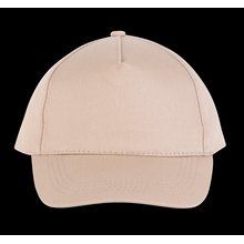 Gorra ajustable mediante tira autoadhesiva Beige