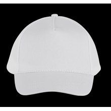 Gorra ajustable mediante tira autoadhesiva Blanco