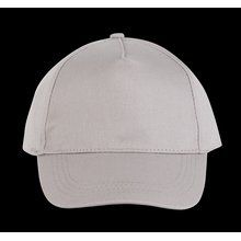 Gorra ajustable mediante tira autoadhesiva Gris