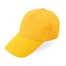 Gorra Ajustable de Visera Larga Amarillo