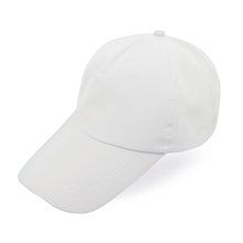 Gorra Ajustable de Visera Larga Blanco