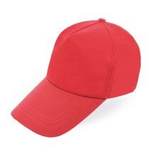 Gorra Ajustable de Visera Larga Rojo