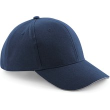 Gorra de algodón 6 paneles Azul / Gris