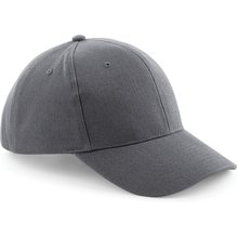 Gorra de algodón 6 paneles Gris