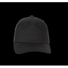 Gorra de algodón con ajuste metálico Black