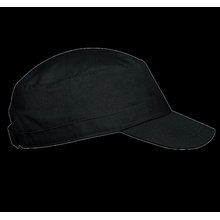 Gorra de algodón con cierre de velcro Negro