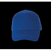 Gorra de algodón grueso con 5 paneles Azul