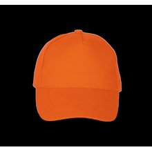Gorra de algodón grueso con 5 paneles Naranja