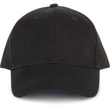 Gorra Algodón Orgánico cierre tira de Velcro Black