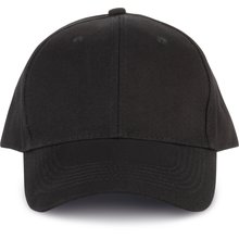 Gorra Algodón Orgánico cierre tira de Velcro Negro