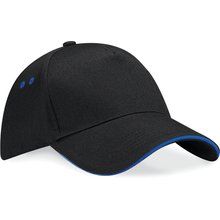 Gorra de Algodón Talla Ajustable Black / Bright Royal