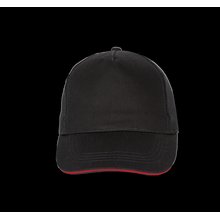 Gorra con banda de transpiración Negro