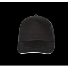 Gorra con banda de transpiración Negro