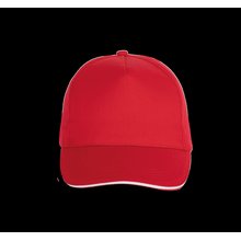 Gorra con banda de transpiración Rojo
