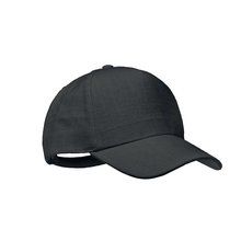 Gorra Béisbol de Cáñamo Negro