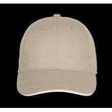 Gorra béisbol con velcro Beige / White