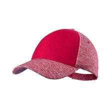 Gorra bicolor con 6 paneles en poliéster alta calidad Rojo