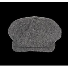 Gorra boina de poliéster Herringbone Grey S/M