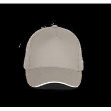 Gorra Cierre ajustable hebilla Beige / White