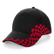 Gorra estampada con Velcro Black / Classic Red