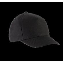 Gorra infantil de algodón con velcro Black