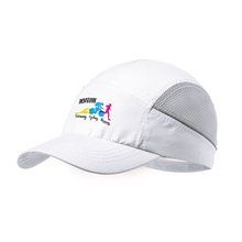 Gorra Microfibra Ajustable con Rejilla Blanco