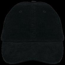 Gorra de pana unisex Black