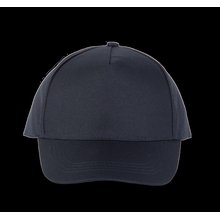 Gorra de poliéster 5 paneles cierre velcro Azul