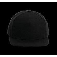 Gorra de poliéster con la Visera recta Black