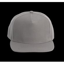 Gorra de poliéster con la Visera recta Gris