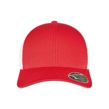 Gorra de rejilla bicolor ajustable Rojo