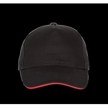 Gorra con sandwich contrastado Negro