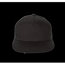 Gorra snapback de algodón Negro