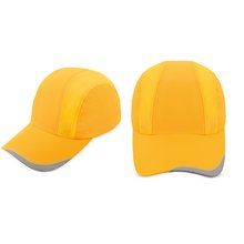 Gorra Transpirable con Reflectantes Amarillo Fosforito